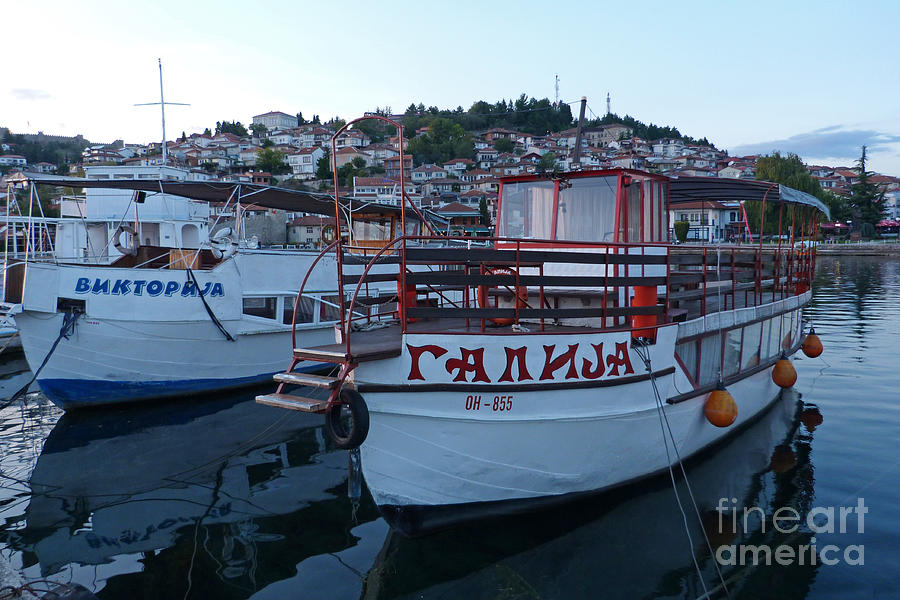 Ohrid Harbour - Macedonia Photograph by Phil Banks