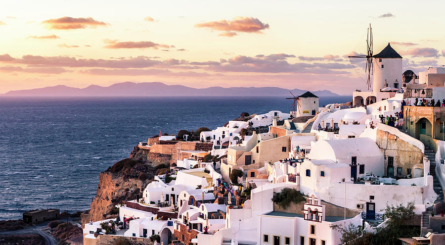 Oia At Sunset Photograph by C. Fredrickson Photography