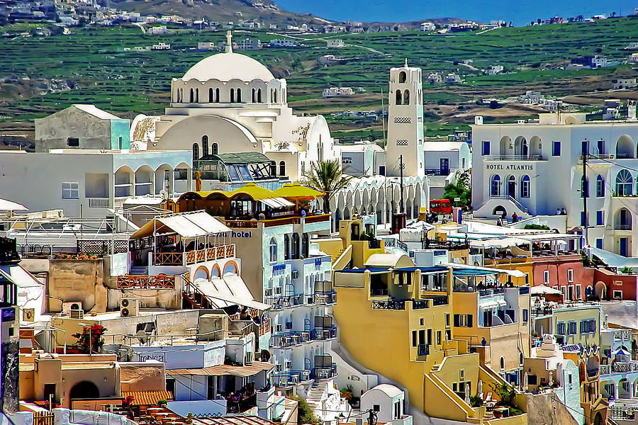 Oia in Santorini Photograph by Mitchell R Grosky