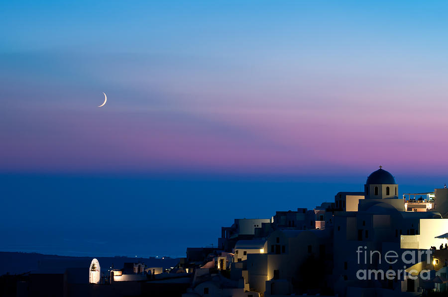 Greek Photograph - Oia of Santorini by Kim Pin Tan