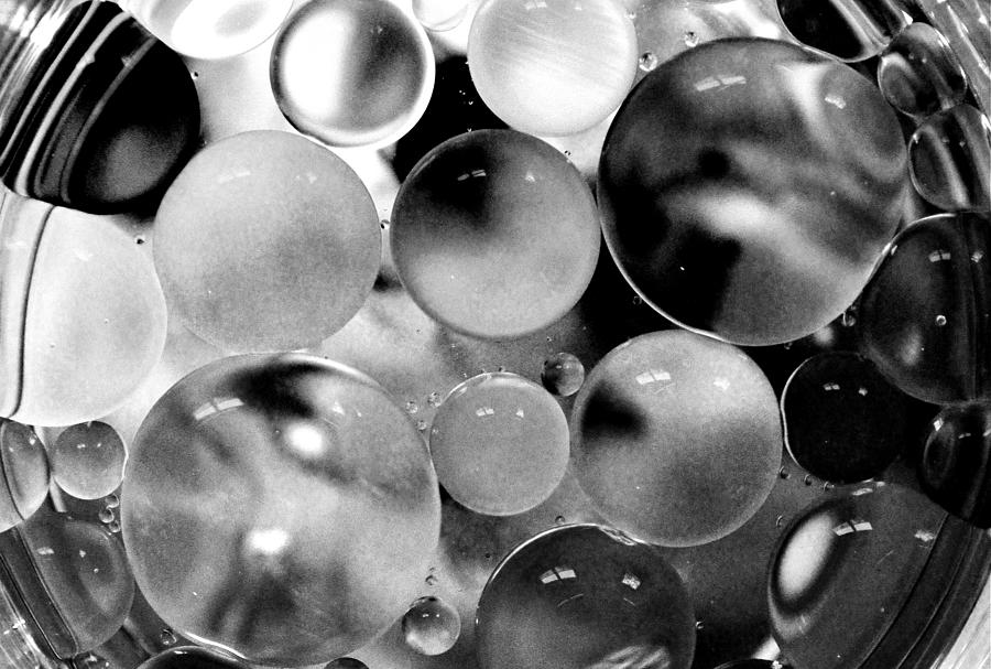 Black And White Photograph - Oil And Water IIi by Christine Ricker Brandt Black And White Photograph - Oil And Water IIi by Christine Ricker Brandt