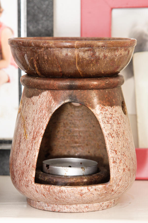 Candle Photograph - Oil burner by Tom Gowanlock