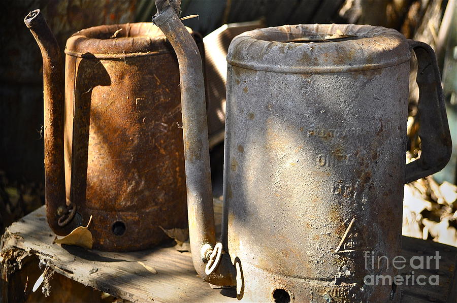 Oil Cans Picking Photograph by Gwyn Newcombe
