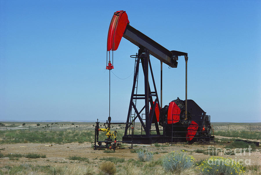Oil Pump, New Mexico Photograph by Bedrich Grunzweig