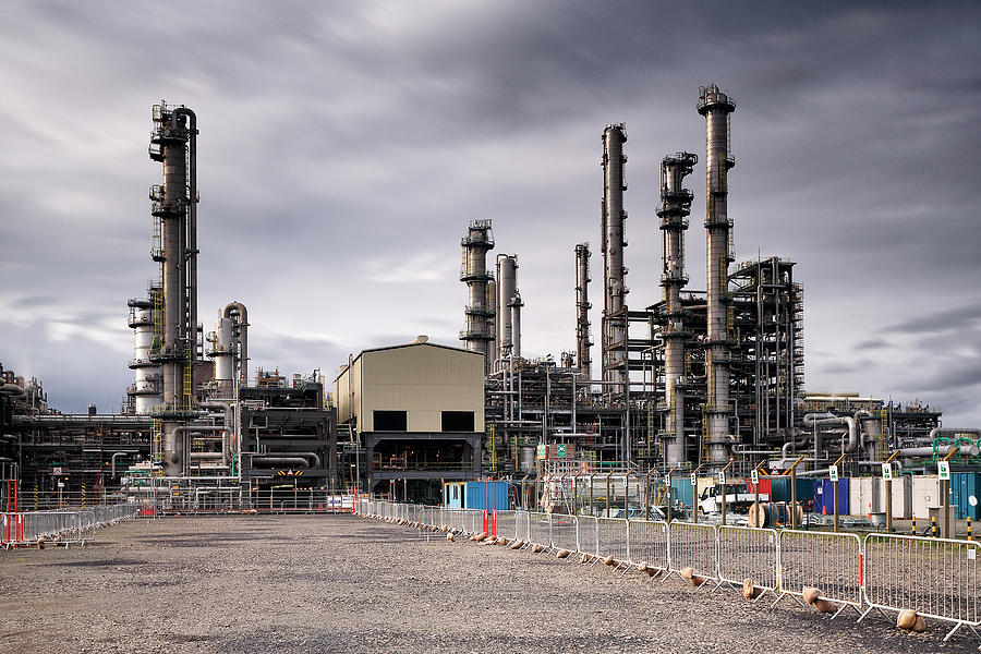 Oil refinery Photograph by Grant Glendinning