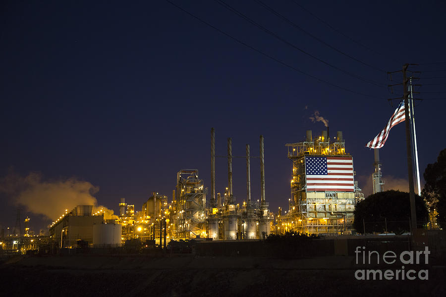 Oil Refinery Photograph by Jim West