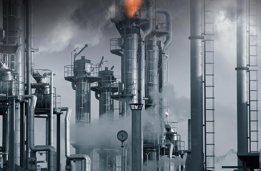 Oil Refinery Power And Energy Photograph by Christian Lagereek