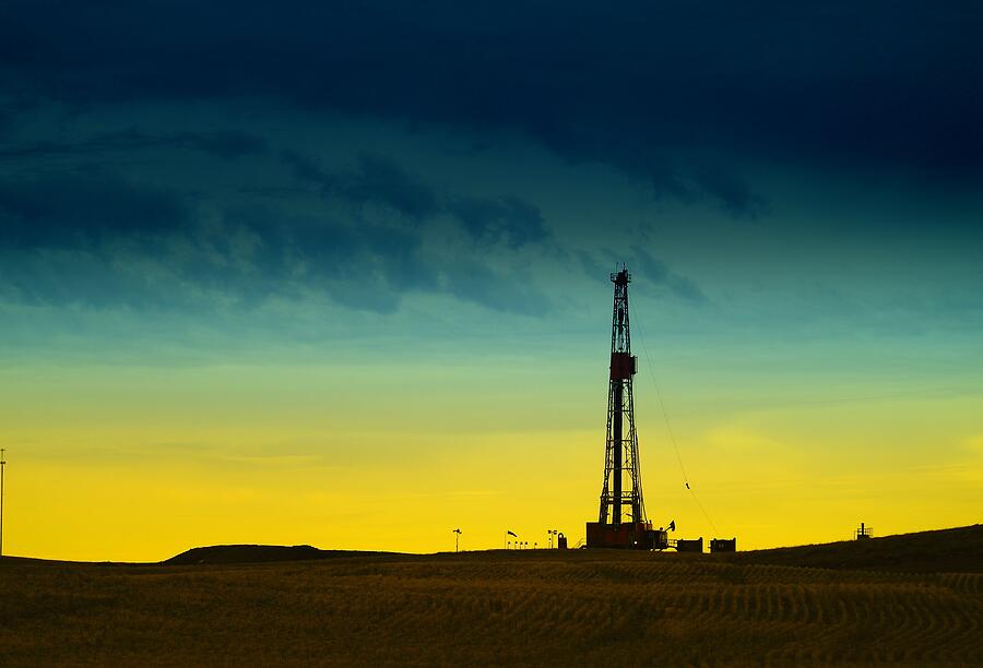 Oil Rig In The Spring Photograph