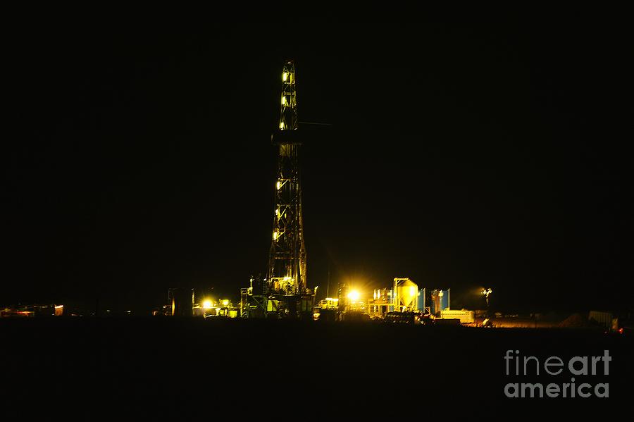 Oil Photograph - Oil Rig by Jeff Swan