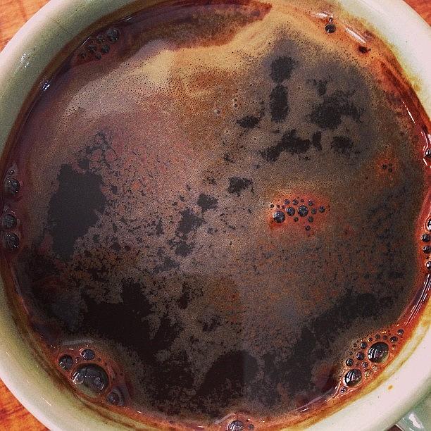 Coffee Photograph - Oil Spill? Nope, Just My Caffeine Fix by Marcus Chan