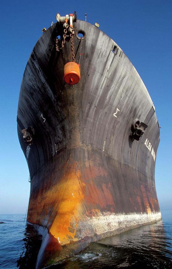 Oil Storage Tanker Hull Photograph by Chris Sattlberger/science Photo Library