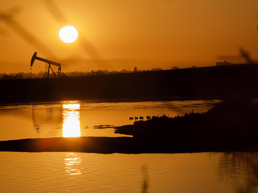 Oil Sunrise and Gold Photograph by Denise Dube