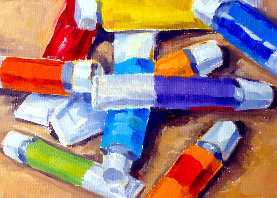 Nature Painting - Oil Tubes I by Mark Hartung