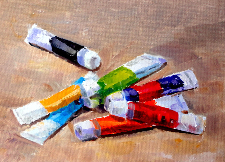 Nature Painting - Oil Tubes II by Mark Hartung