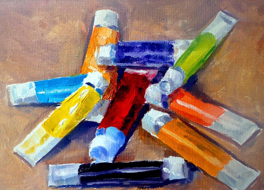 Nature Painting - Oil Tubes IV by Mark Hartung
