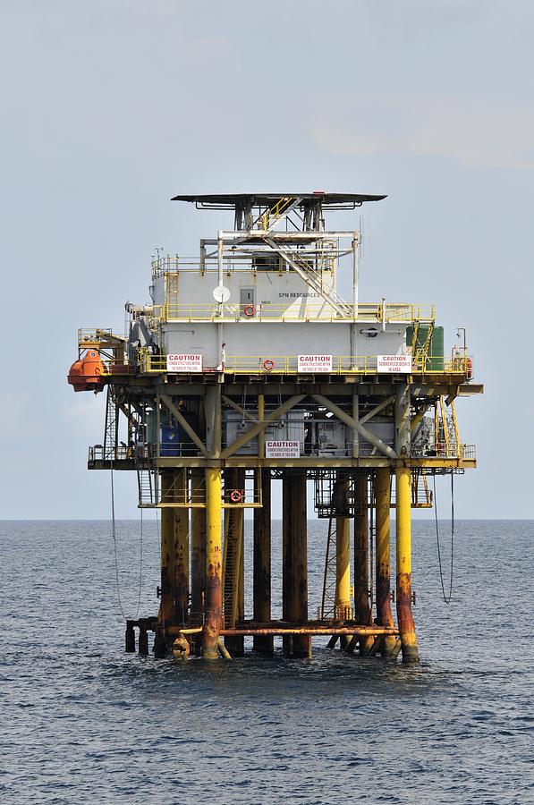 Oil well platform Photograph by Bradford Martin