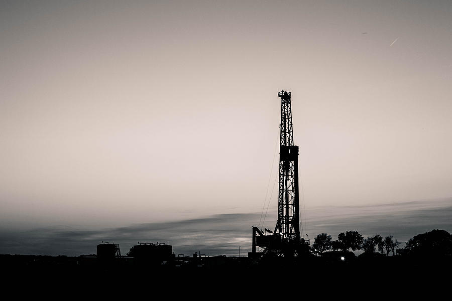 Oil Well Sunset Photograph by Hillis Creative