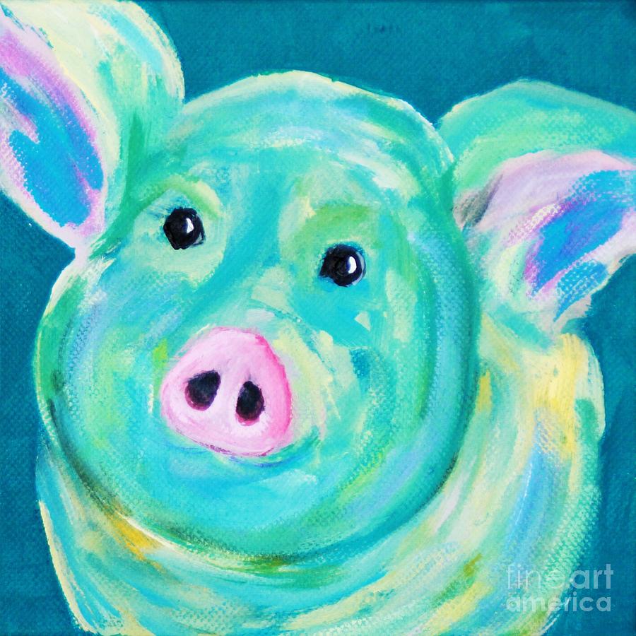 Oink Painting by Melinda Etzold
