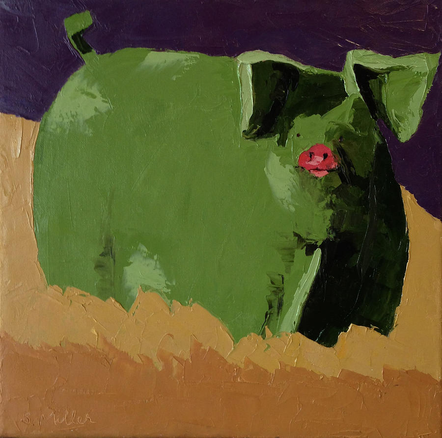 Oink Painting by Sylvia Miller