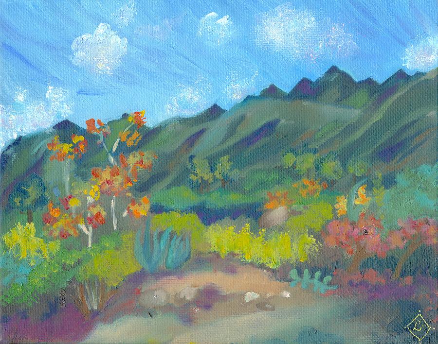 Ojai Trail In Autumn Painting