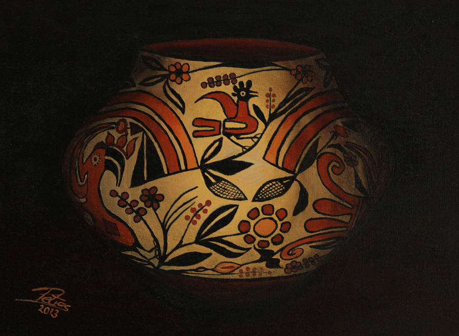 Ojibewa Pottery Painting by Petra Stephens Fine Art America
