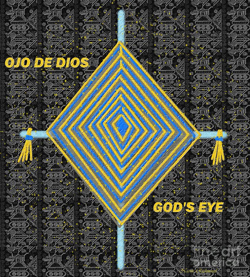 Eye Digital Art - Ojo de Dios by Naomi Richmond