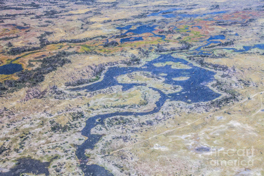 Okavango Digital Art by Liz Leyden