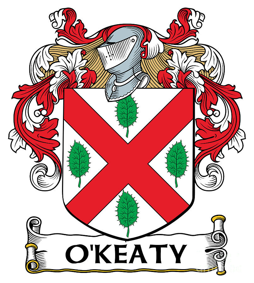 OKeaty Coat Of Arms Irish Digital Art By Heraldry Fine Art America