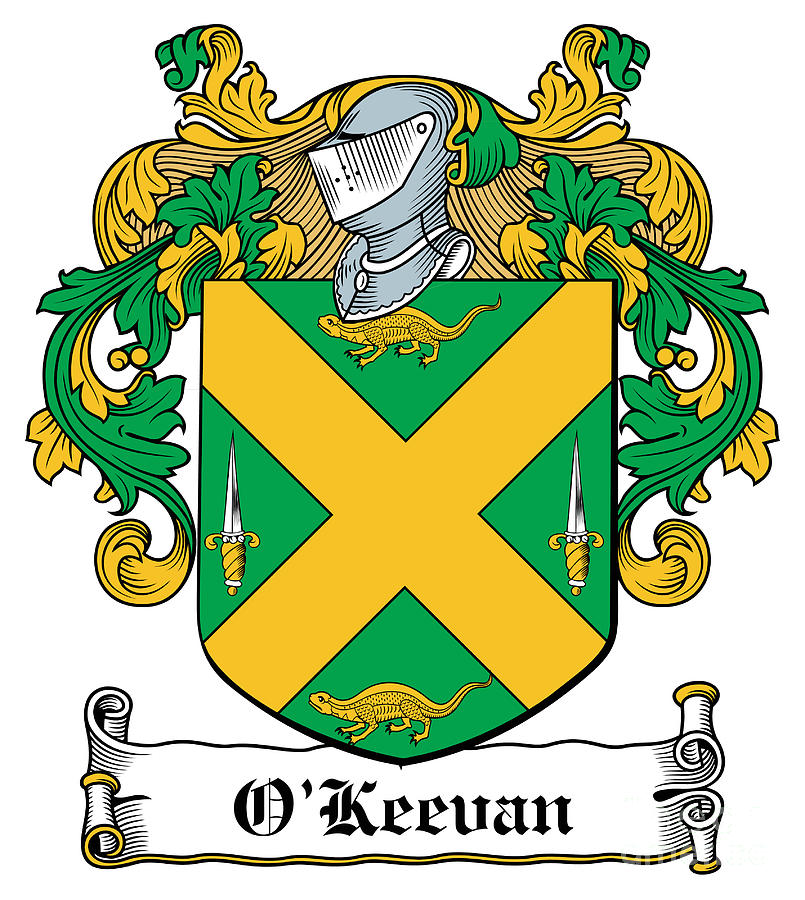 OKeevan Coat of Arms Tyrone Digital Art by Heraldry - Fine Art America