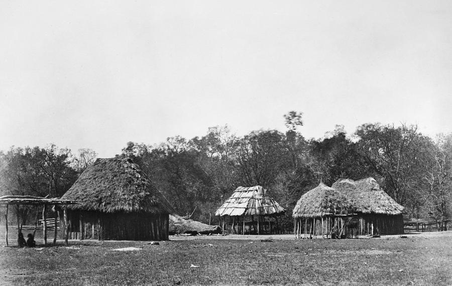 Oklahoma Caddo Village Photograph by Granger - Pixels