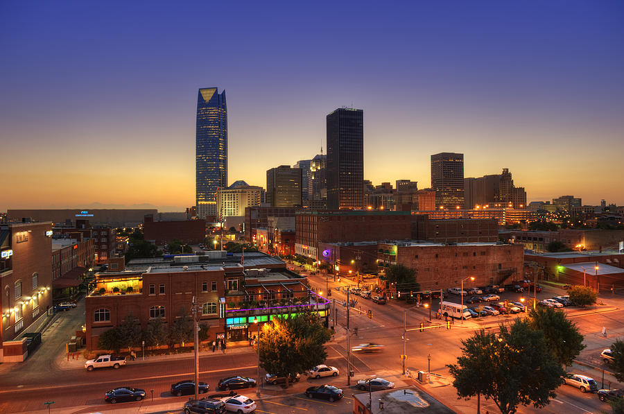 Oklahoma City Nights Photograph by Ricky Barnard