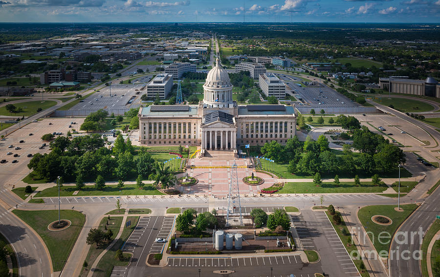 Oklahoma City State Capitol Building A Photograph by Cooper Ross