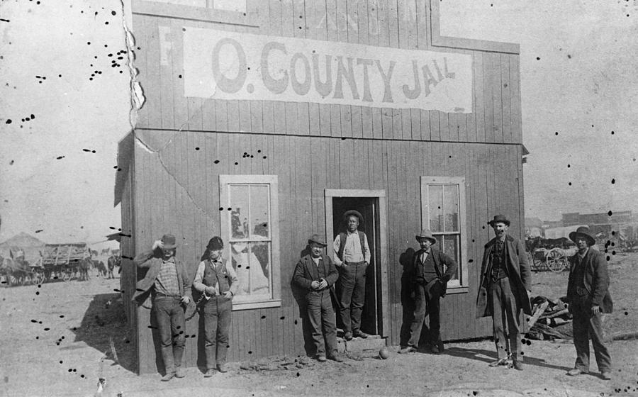 Oklahoma Jailhouse, C1893 Photograph by Granger
