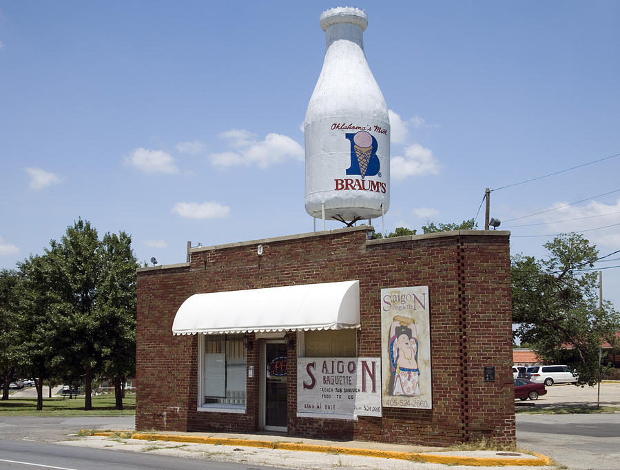 Oklahoma Milk Shop, 2006 Photograph by Granger