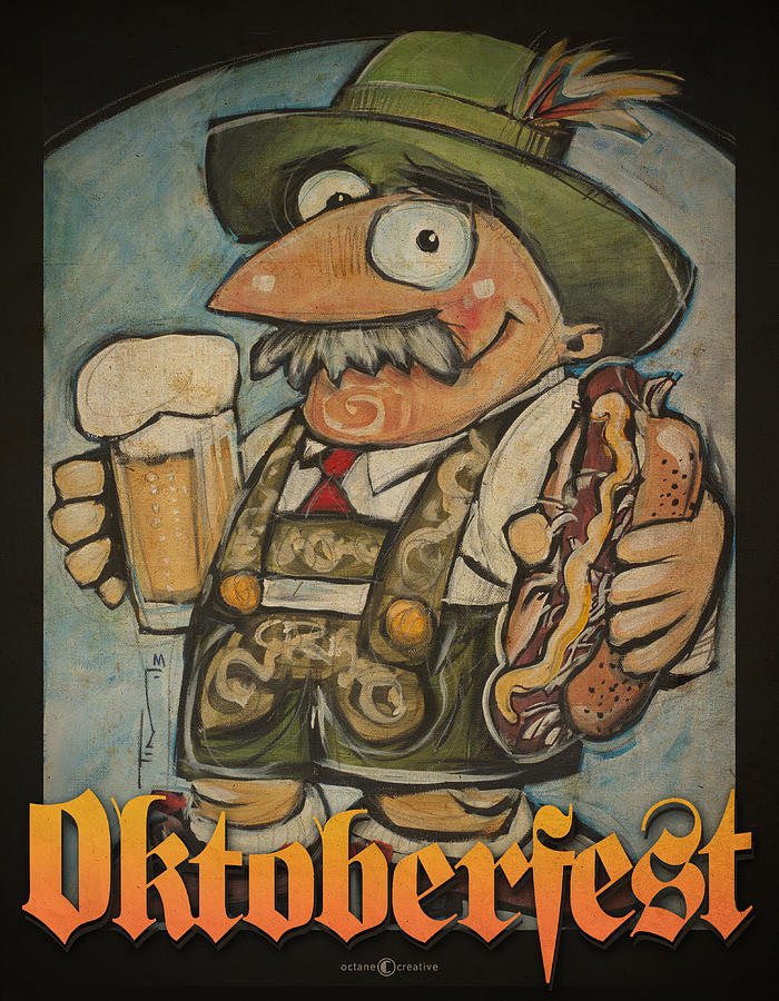 Oktoberfest Guy Poster Painting by Tim Nyberg