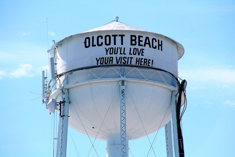 Boat Photograph - Olcott Beach Water Tower by Michael Allen