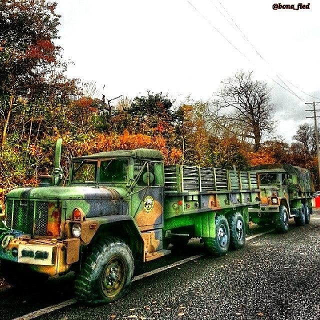 Truck Photograph - Old + Army + Trucks × Vintage = Cool by Brian Lyons