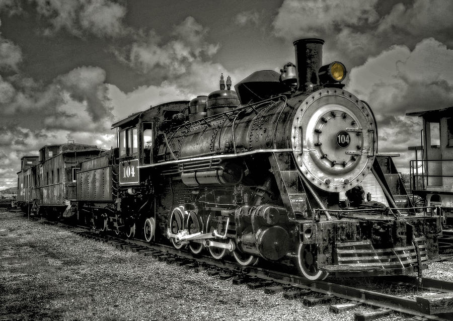 Old 104 Steam Engine Locomotive Photograph by Thom Zehrfeld