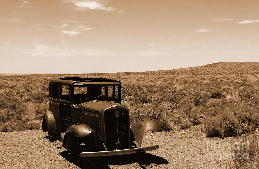 Old Abandoned Car On Route 66 Photograph by Christiane Schulze Art And Photography