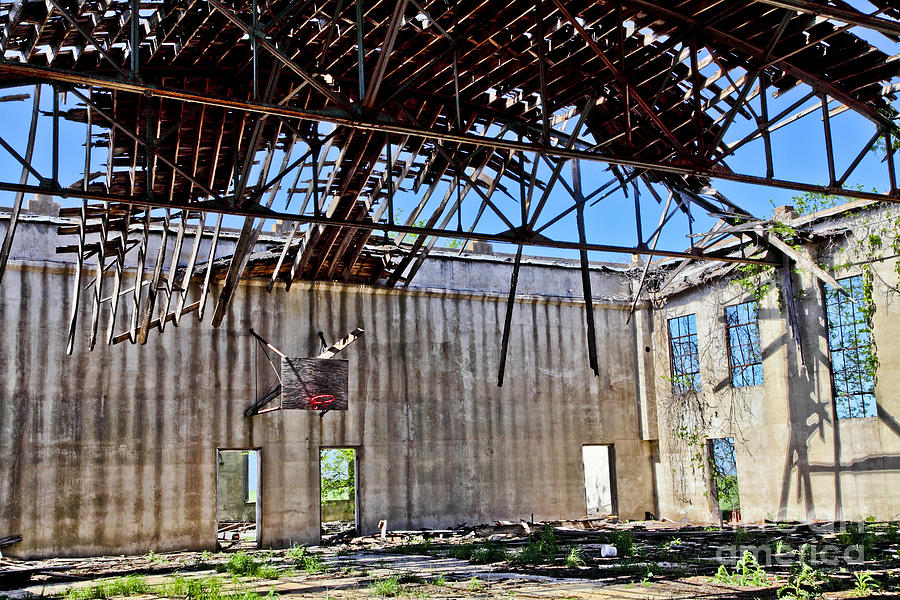 Old Abandoned School Gym Photograph by Pattie Calfy