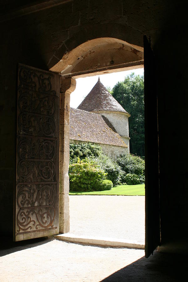 Old Abbey Church Door - Abbey Fontenay Photograph by Christiane Schulze Art And Photography