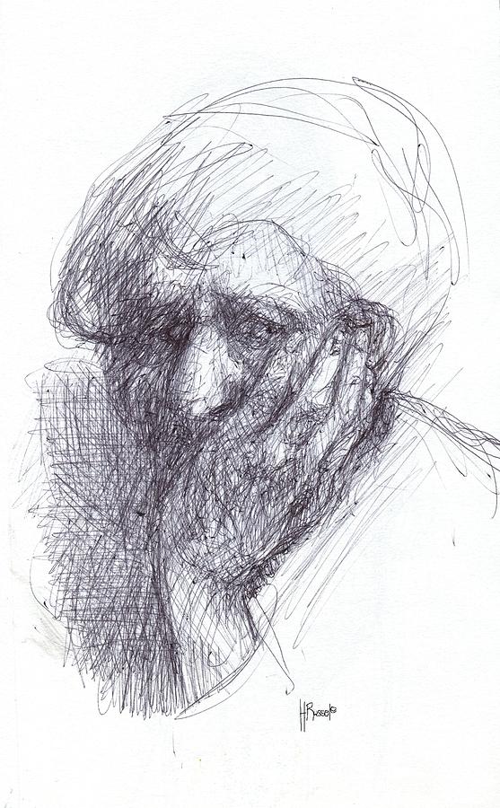 Old Age Drawing by Herb Russel - Fine Art America