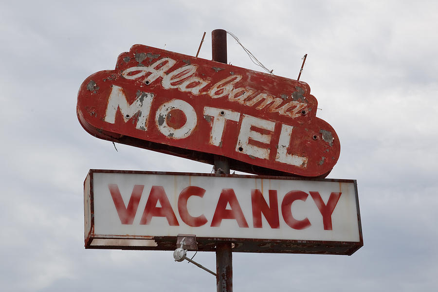 Old Alabama Motel Sign in Prattville Photograph by Carol M Highsmith