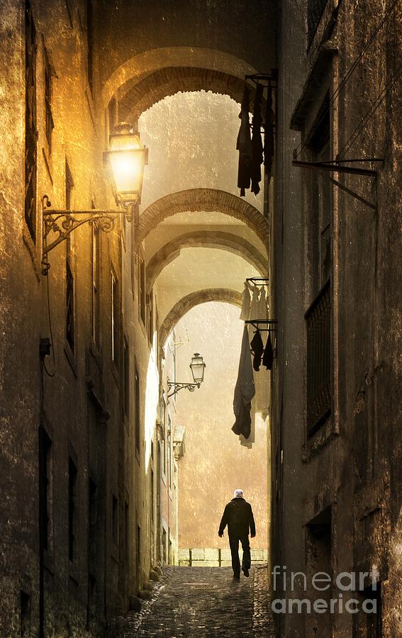 Architecture Photograph - Old Alley by Carlos Caetano