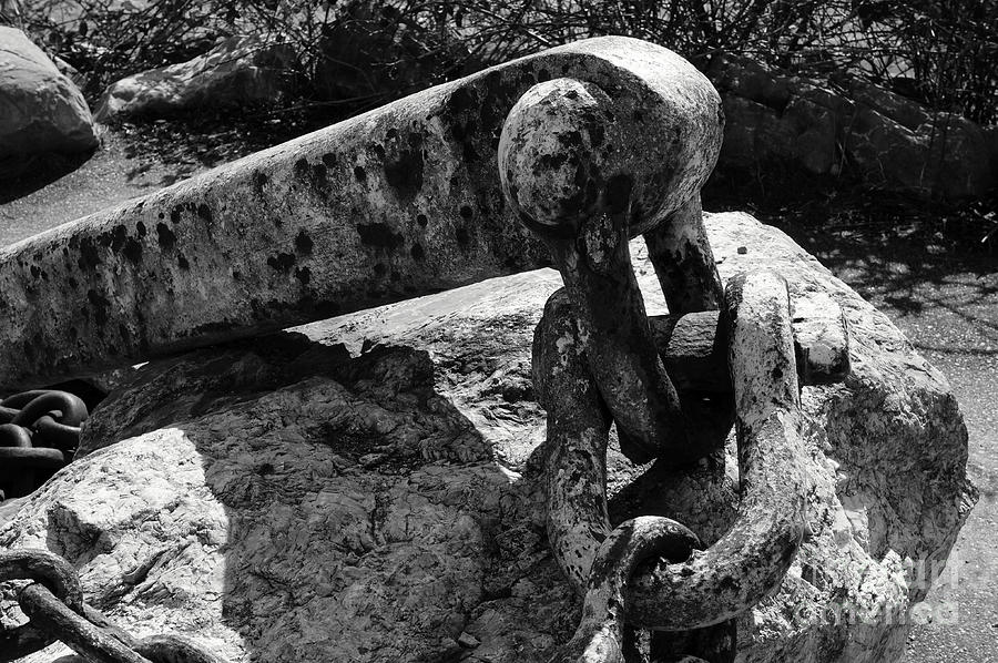 Old Anchor Chain Photograph by John  Mitchell