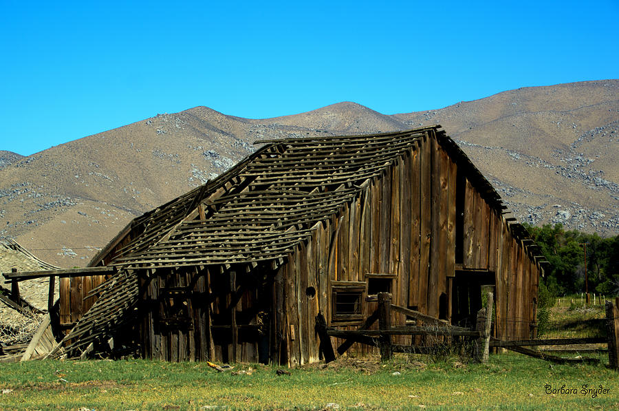 Old And Forgotten Rustic Barn Photograph by Barbara Snyder