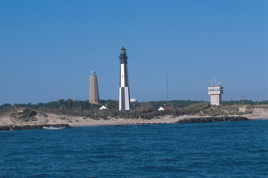 Old And New Cape Henry Lighthouses Photograph by Bruce Roberts