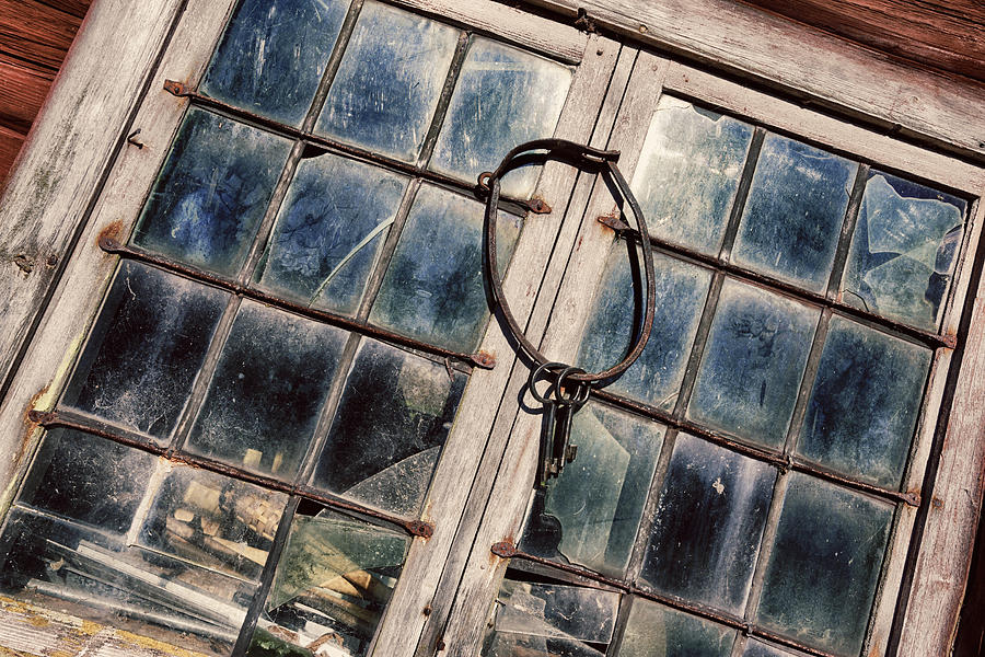 Old Antique Stained Leaded Window 17th Century Photograph by Christian Lagereek