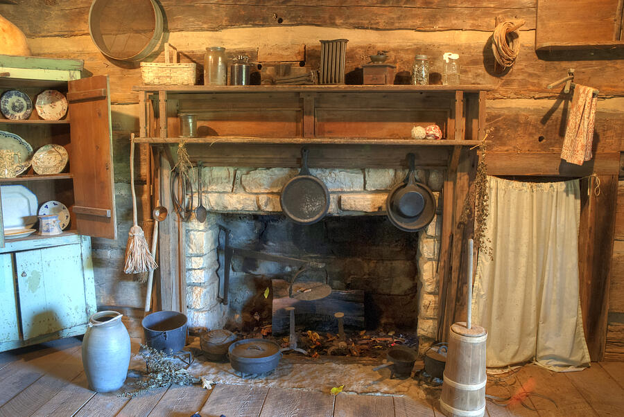 Kitchen Photograph - Old Appalpachian Kitchen by Paul W Faust -  Impressions of Light