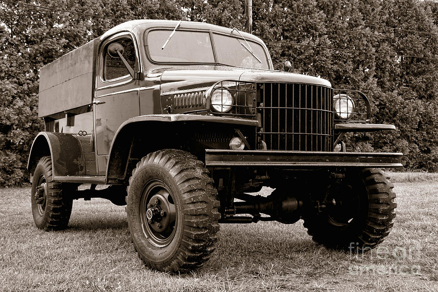 Truck Photograph - Old Army Truck by Olivier Le Queinec